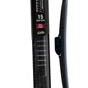 Wycieraczka płaska pióro 15 adapterów 20'' 510mm (Titanium) Hit sprzedaży
