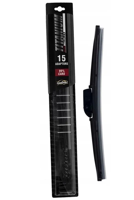 Wycieraczka płaska pióro 15 adapterów 20'' 510mm (Titanium) Hit sprzedaży