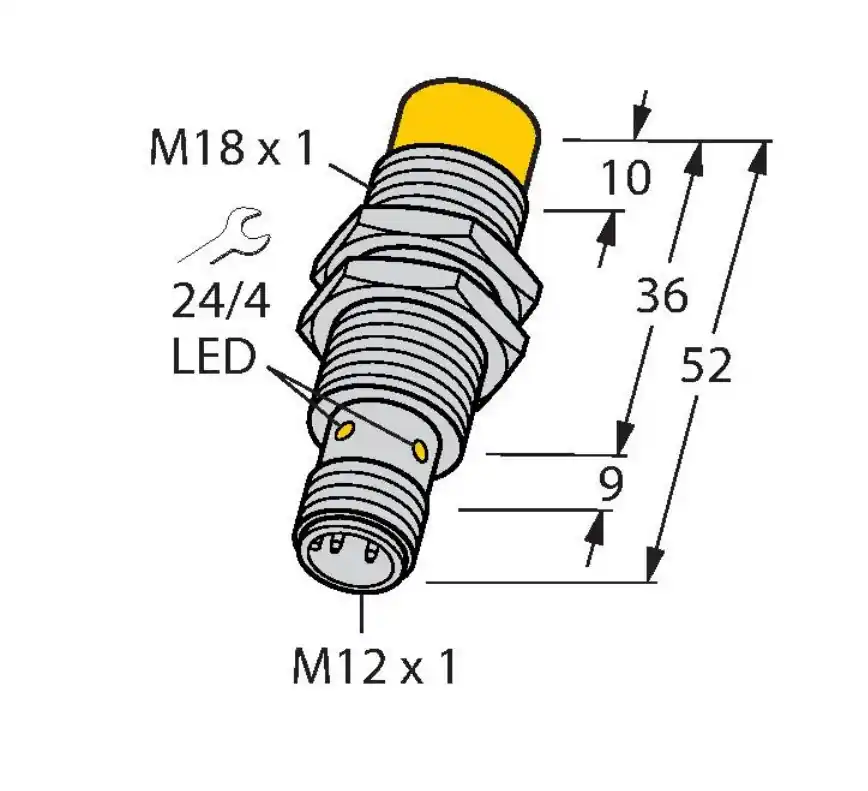 Czujnik indukcyjny NI14-M18-VP6X-H1141 PNP/NO+NC 10-30VDC Ekspresowa dostawa