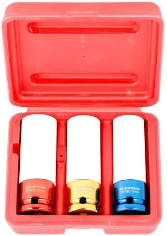 Zestaw nasadek do Alu Felg Nasadki do ALU kpl. 3szt QS90801 Quatros 1/2" 17,19,21mm Super okazja