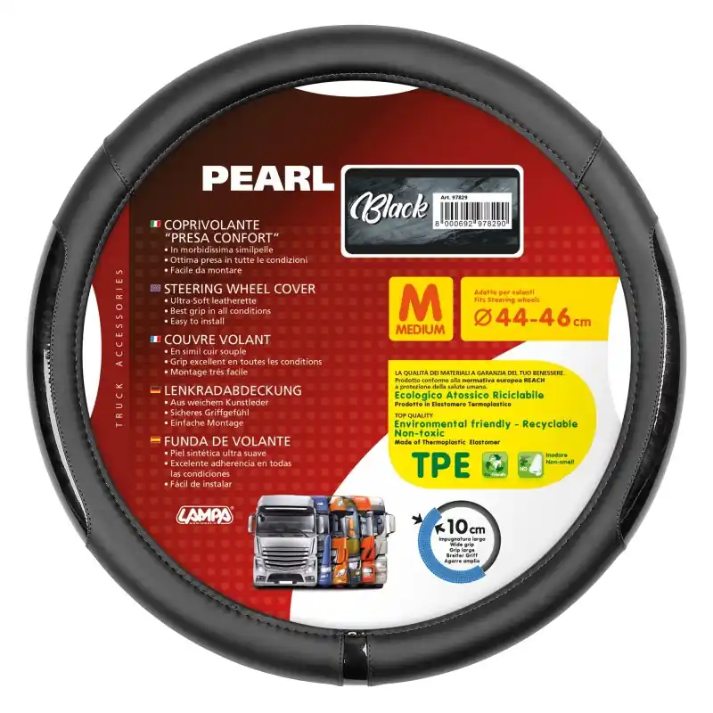 Taniej Pokrowiec kierownicy 44-46 czarny Perła TIR PEARL