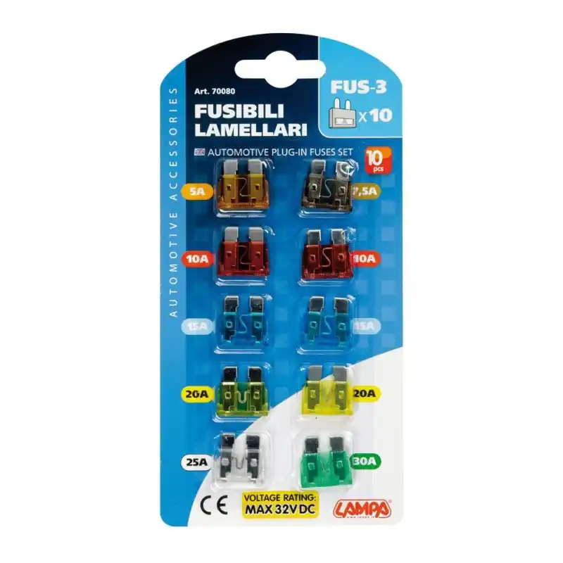 Bezpieczniki płaskie 10szt 12-32V Oferta