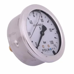Super okazja Manometr glicerynowy M63 0-100 bar tylne przyłącze G1/4" POLMO