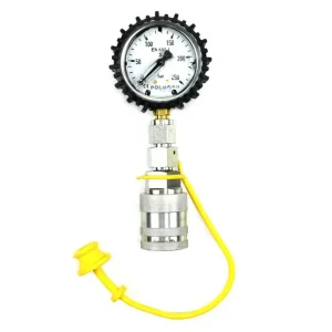 Zestaw pomiarowy ciśnienia hydrauliki z manometrem 250 bar gniazdo EURO Push-Pull Waryński Wysoka jakość