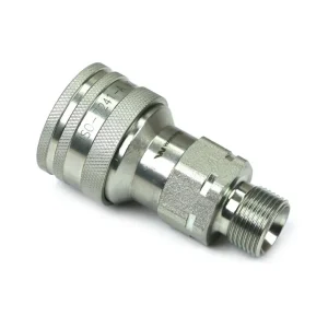 Darmowa dostawa Szybkozłącze hydrauliczne gniazdo z eliminatorem ciśnienia M22x1.5 gwint zewnętrzny EURO (9100822G) (ISO 7241-A) Waryński