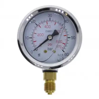 Manometr M-GU-63 z przyłączem dolnym G 1/4"; 0-2,5 bar; NS 63mm Wysoka jakość