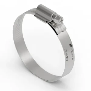 Opaska zaciskowa wzmocniona 25-40 ślimakowa (obejma W2 - stal nierdzewna) szerkość 12mm TEGER ( sprzedawane po 50 ) Oferta czasowa