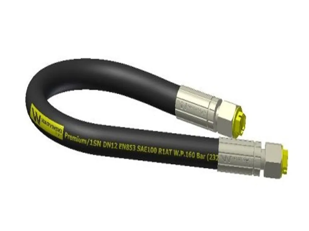 Hit cenowy Przewód hydrauliczny 160 bar gwint M22x1.5 proste L-1500mm DN12-1SN (AA-13-1500; P11P11) 16MPa Waryński