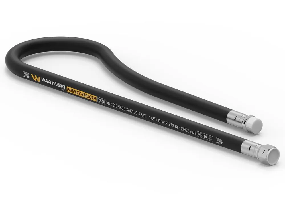 Przewód hydrauliczny gładki z uszczelnieniem - 275 bar gwint M22x1.5 proste L-630mm DN12-2SN (AB-13-630; P11P21) 27.5MPa Waryński Nowość