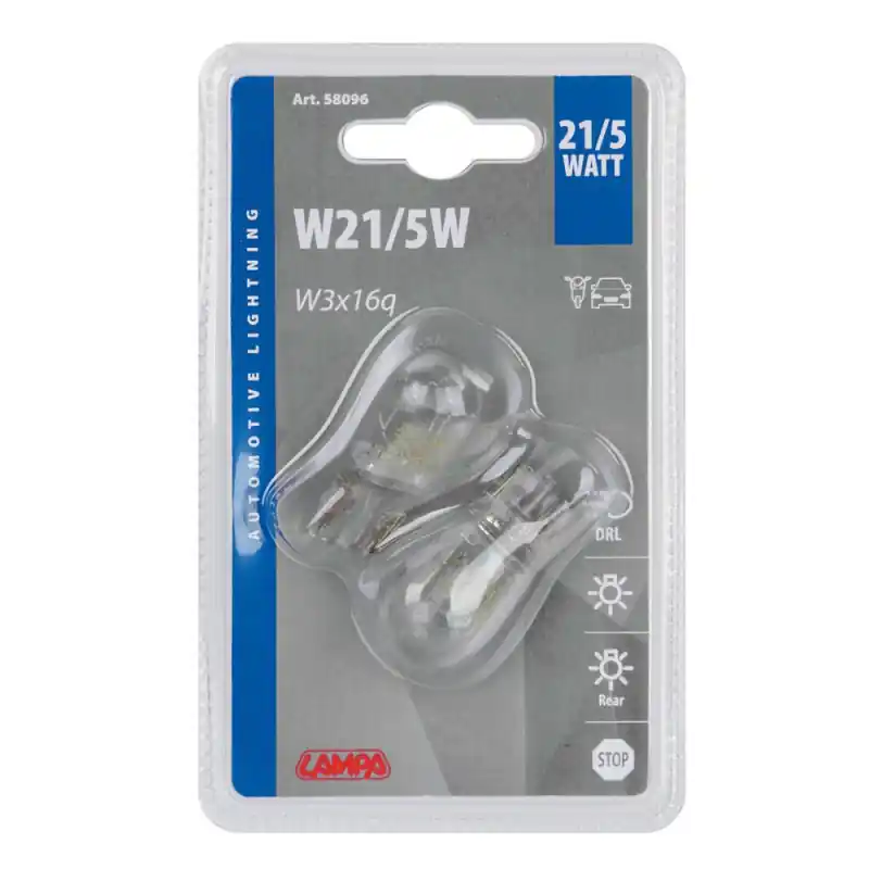 Popularny Żarówka 12V  W21/5W W3x16Q 2 sztuki 21/5W