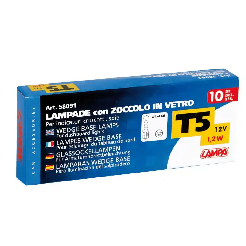 Wybór klientów Żarówka 12V T5 1,2W LAMPA box 10 sztuk