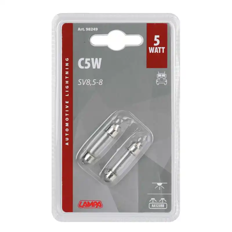 Żarówka C5W 5W 24V 11x35 mm 5W SV8,5-8 2 sztuki Darmowa dostawa