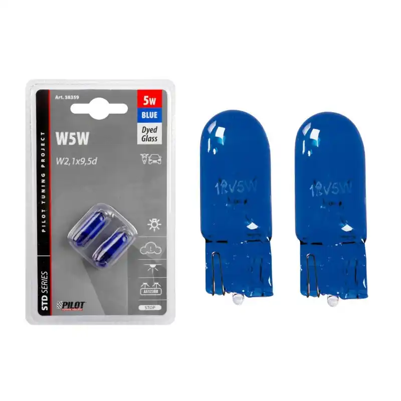 Ostatnie sztuki Żarówka W5W  5W 12V W2,1x9,5d  BIAŁA EXTRA 2 sztuki