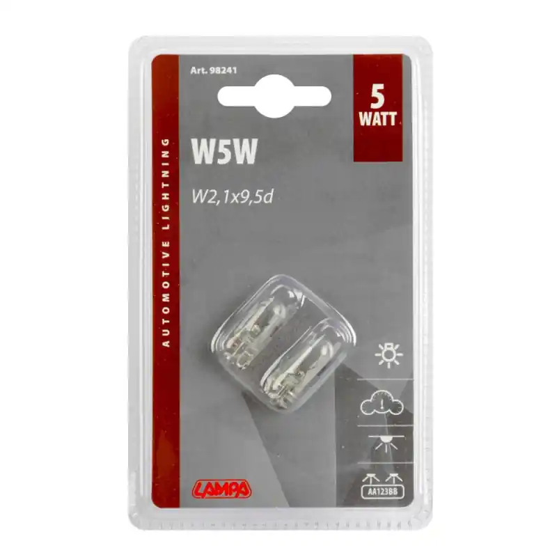 Żarówka W5W 24V 5W W2,1x9,5d 2 sztuki Ostatnie sztuki