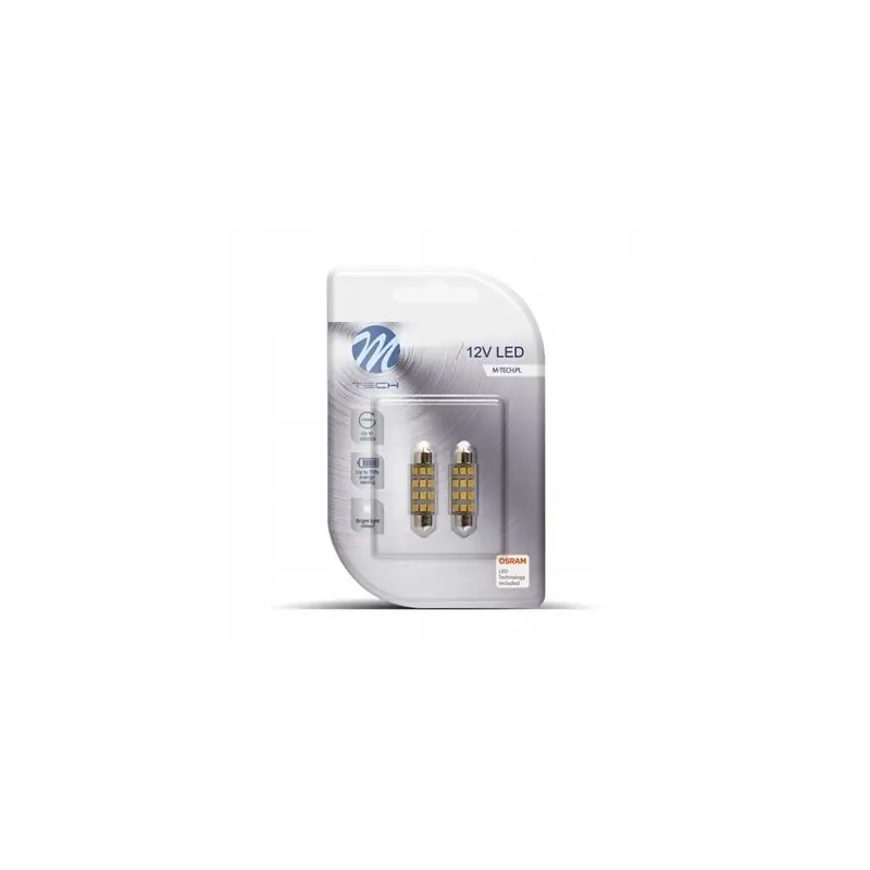 Oferta czasowa Żarówki Diody OSRAM SMD C5W C10W T11 41mm 12 LED 2 sztuki