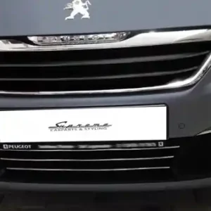 PEUGEOT 308 II Listwy CHROM na GRILL atrape Tuning Dostępne od ręki
