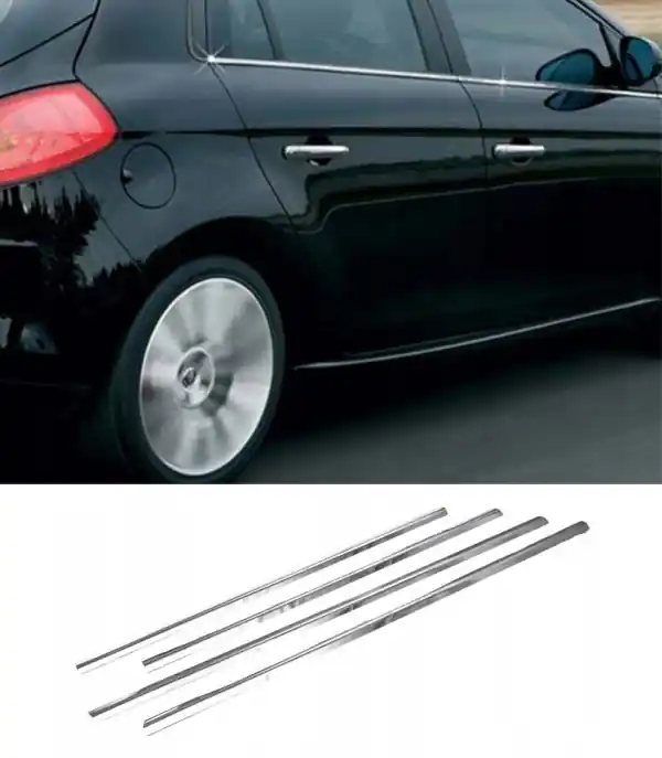 Fiat BRAVO 2 II – LISTWY OKIENNE OKNA BOCZNE CHROM Taniej