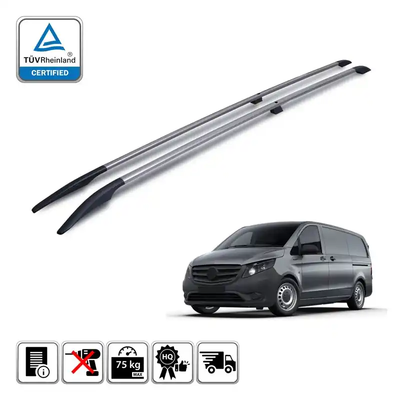 Relingi dachowe do Mercedes MB Vito W447 2014+ Średni MWB Oferta limitowana