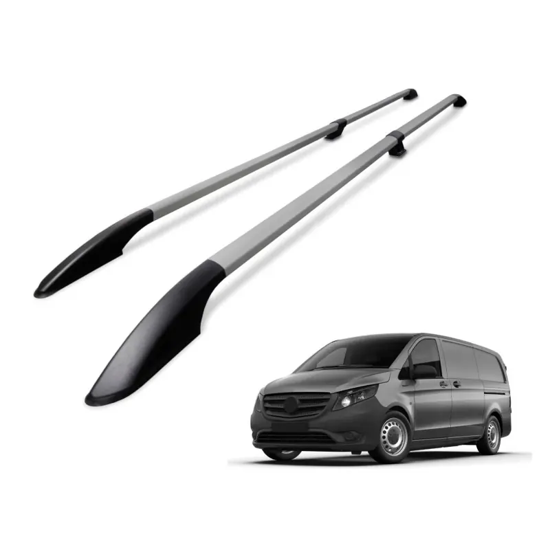 Bestseller Relingi dachowe do Mercedes MB Vito W447 2014+ SWB Srebrne