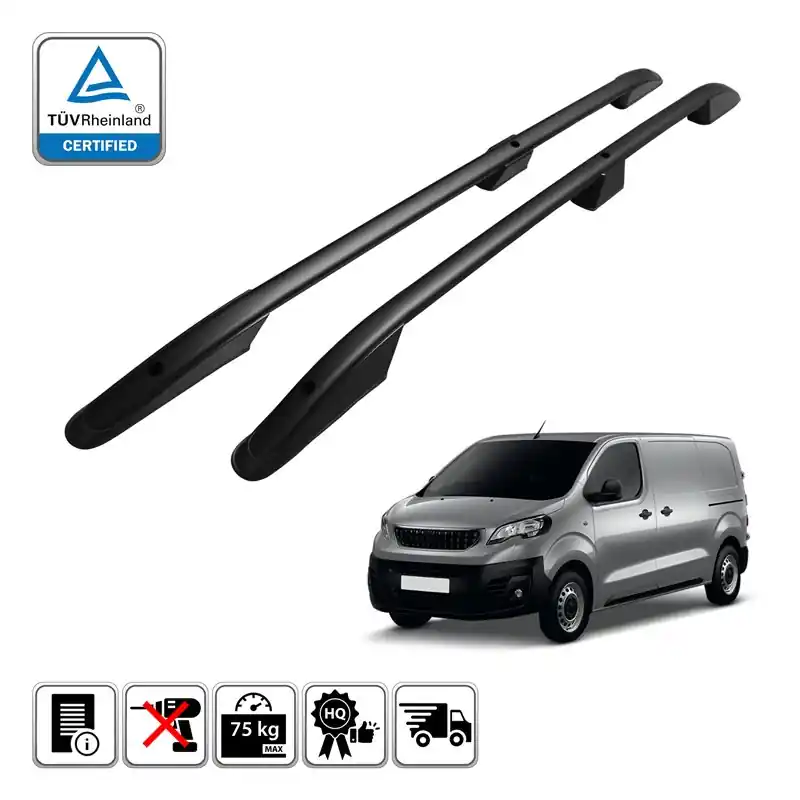 Wybór klientów Relingi dachowe do Peugeot Expert III K0 2016+ XL L3 Czarne