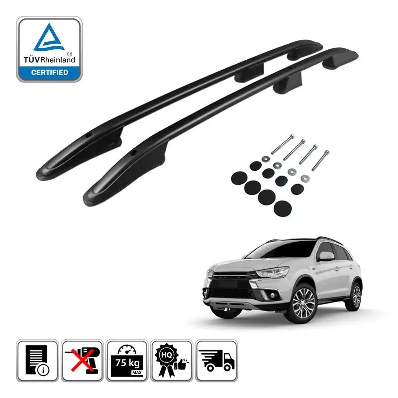 Zamów dziś Relingi dachowe do Mitsubishi ASX I (B/GA) 2010-2021 Czarne