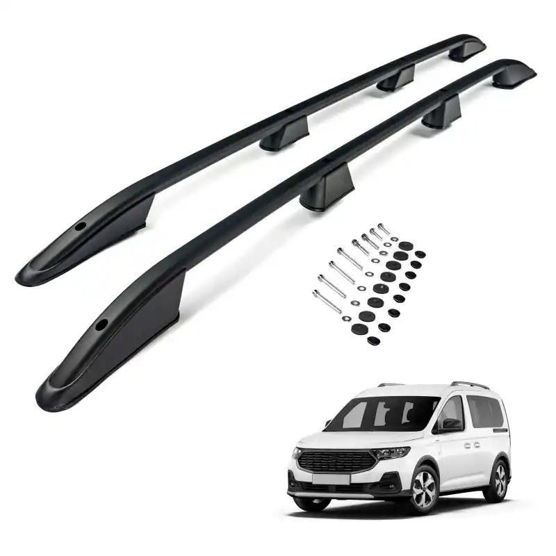 Relingi dachowe do Volkswagen VW Caddy 2020+ MAXI Czarne Wysoka jakość