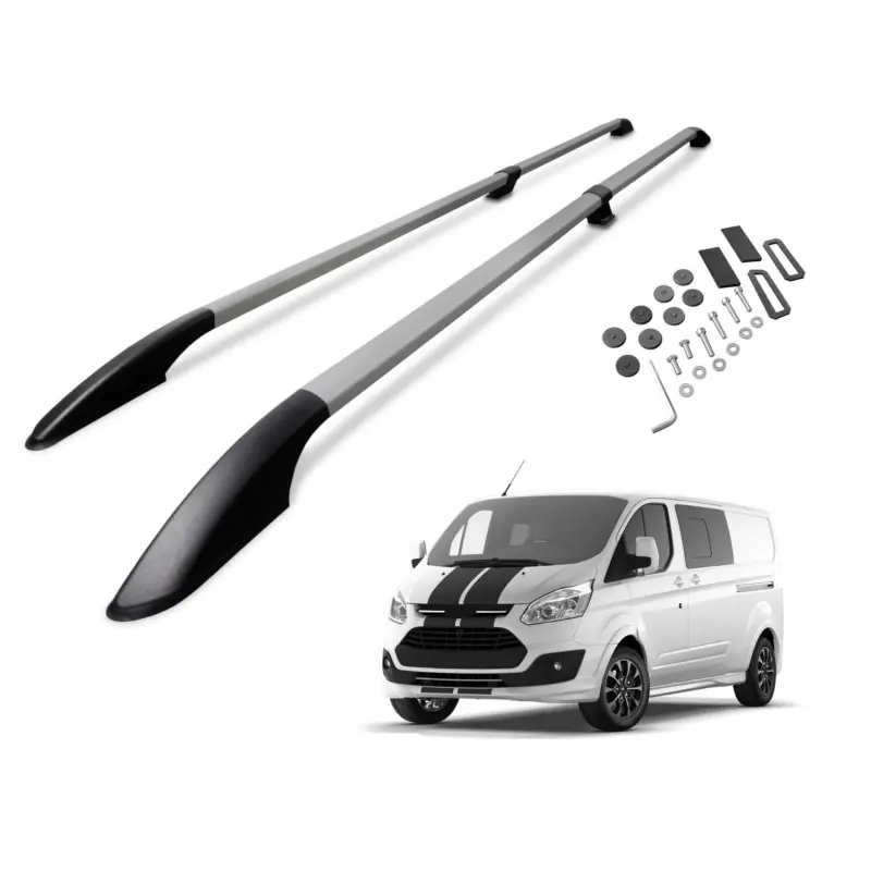 Tylko dziś Relingi dachowe Ford Transit Custom I 2012-2023 L1 Srebrne