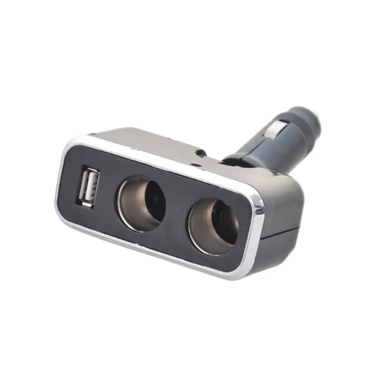 Rozgałęziacz podwójny, łamany + 1 x USB 12V-10A Szybka dostawa