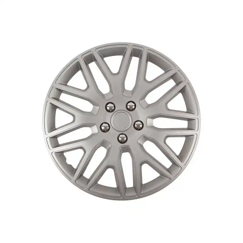 Tani DAKAR NC 15" - Kołpak srebrny z imitacją śrub - 1 szt.