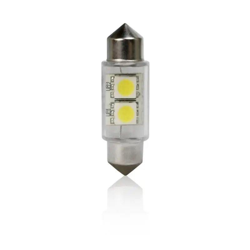 Tani *Żarówki C5W FESTOON 2 LED 5050SMD T11x39 mm, białe, komplet 2 szt.