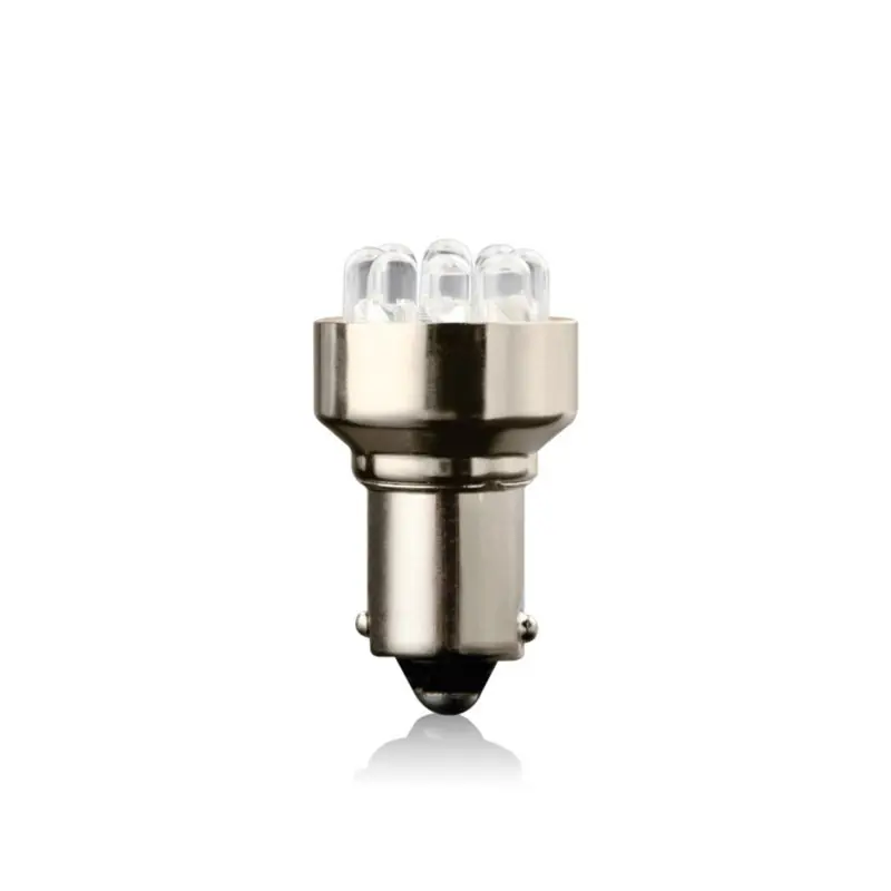 Żarówki LED VECTA G18 5W BA15S 12V, czerwone, 9 diod, 2 szt. WYPRZEDAŻ Dodaj do koszyka