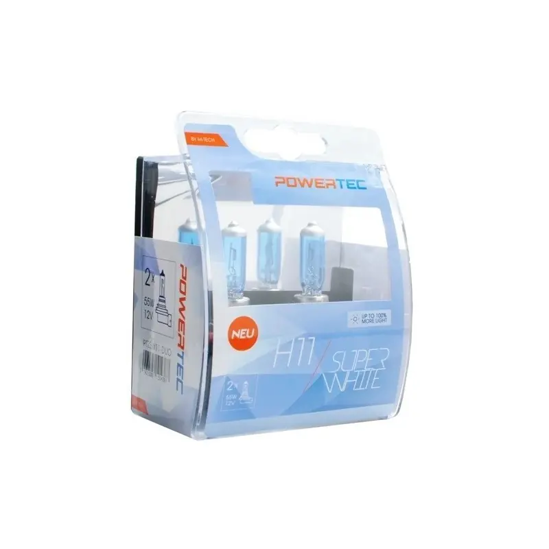 Oferta Żarówki Powertec H11 Super White 12V - 2 sztuki