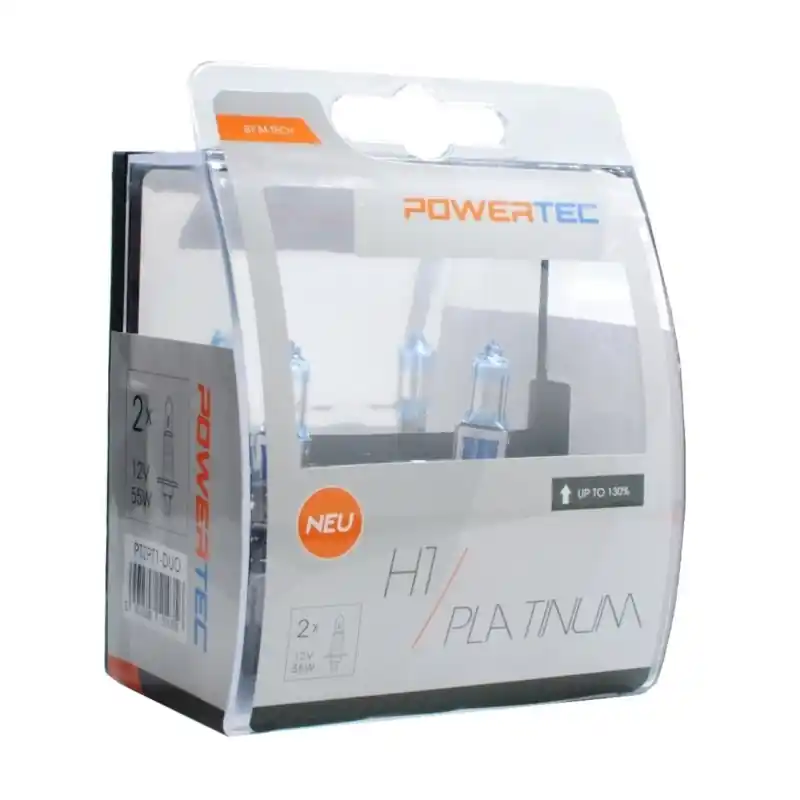 Darmowa dostawa Żarówki Powertec PLATINUM +130% H1 12V - DUO PACK