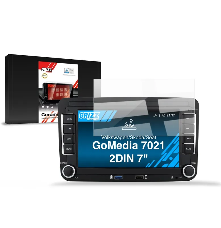 Tylko dziś Folia ceramiczna na ekran Android Radio GoMedia 7021 2DIN 7" Volkswagen VW Skoda Seat Grizz