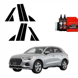 10w1 Czarna folia na słupki do Audi Q3 Sportback (2018-2025) Dostępne od ręki