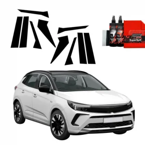 10w1 Czarna folia na słupki do Opel Grandland (2021-2024) Bezpieczna płatność