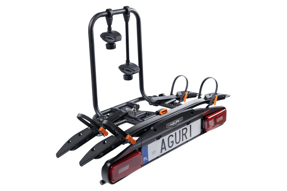 Nowość Aguri Active Bike PRO 2 Black bagażnik rowerowy na hak do przewozu 2 rowerów