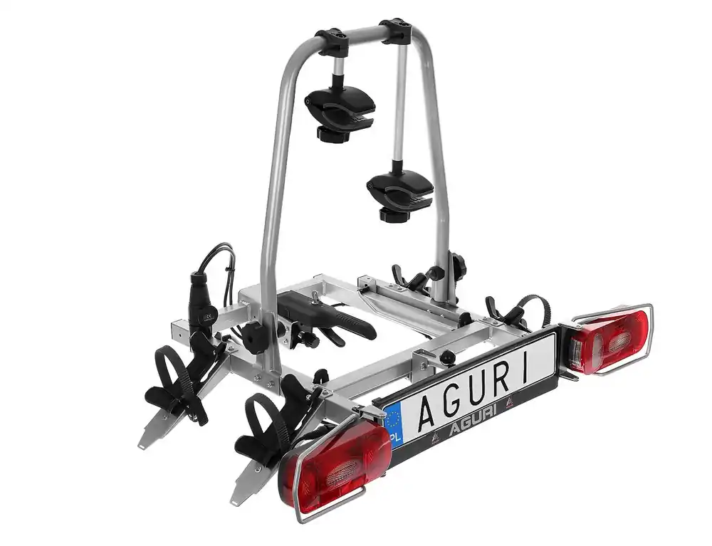 Dodaj do koszyka Bagażnik platforma rowerowa na hak AGURI CRUISER 2 Silver na 2 rowery